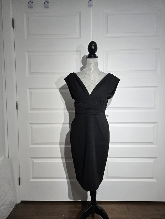 Zac Posen Dresses & Skirts - Classic Black V-Neck Sheath Dress